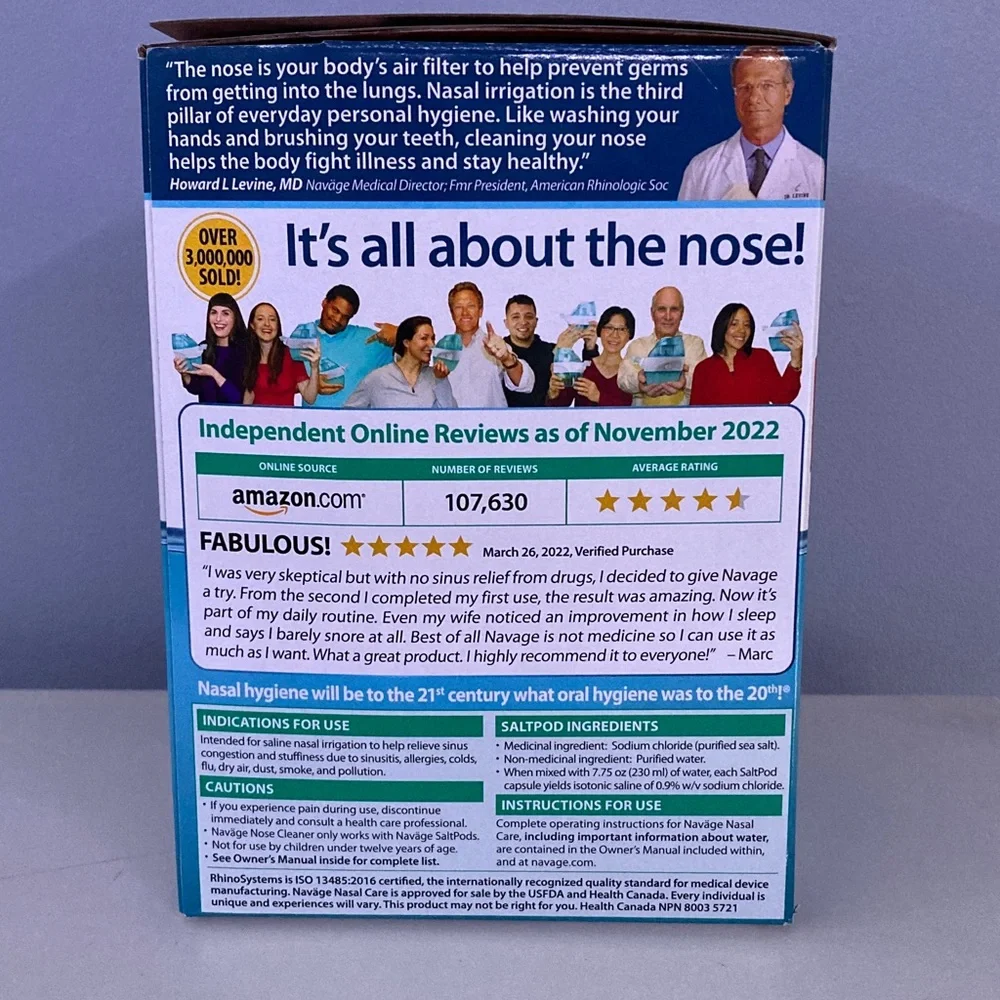 Navage Saline Nasal Care - Teal & White - Picture 4 of 4
